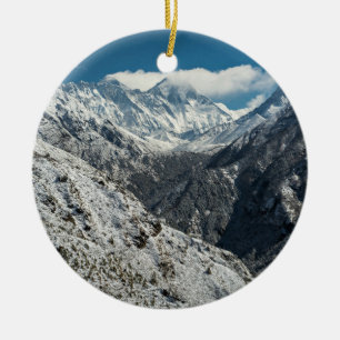 Eingefroren vom großen Mount Everest Keramikornament