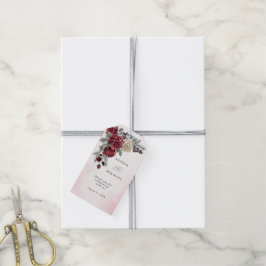 Eingefrorene Rosen Winter Hochzeitsgeschenkanhänge Geschenkanhänger
