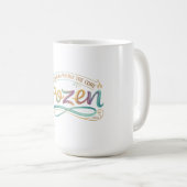 Eingefrorene Typografie Langarmshirt Kaffeetasse (VorderseiteRechts)