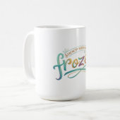 Eingefrorene Typografie Langarmshirt Kaffeetasse (Vorderseite Links)