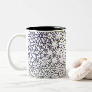 Eingefrorene Windschutzscheibe Zweifarbige Tasse