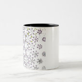 Eingefrorene Windschutzscheibe Zweifarbige Tasse (Mittel)