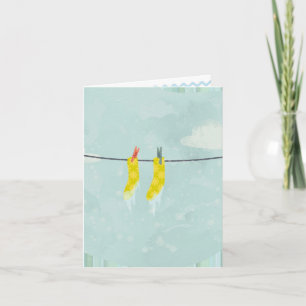 Eingefrorenes Weihnachten trifft notecard hart