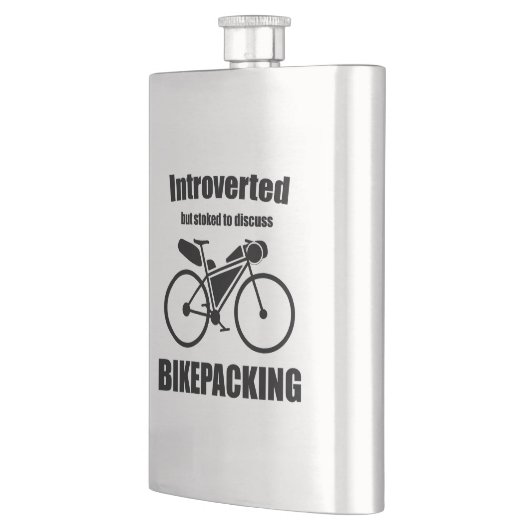 eingeführt, aber gestoppt, um über das Bikepacking Flachmann (Links)