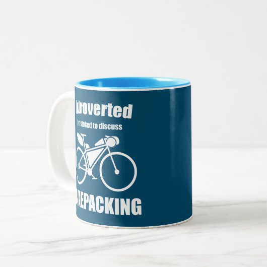 eingeführt, aber gestoppt, um über das Bikepacking Zweifarbige Tasse (Vorderseite Links)