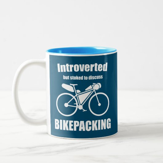 eingeführt, aber gestoppt, um über das Bikepacking Zweifarbige Tasse (Links)