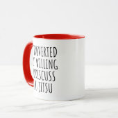 eingeführt, aber willens, JiuJitsu zu diskutieren Tasse (Vorderseite Links)