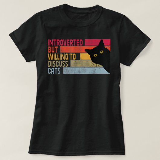 eingeführt, aber willens, Katzen lustige Katzen zu T-Shirt (Design vorne)