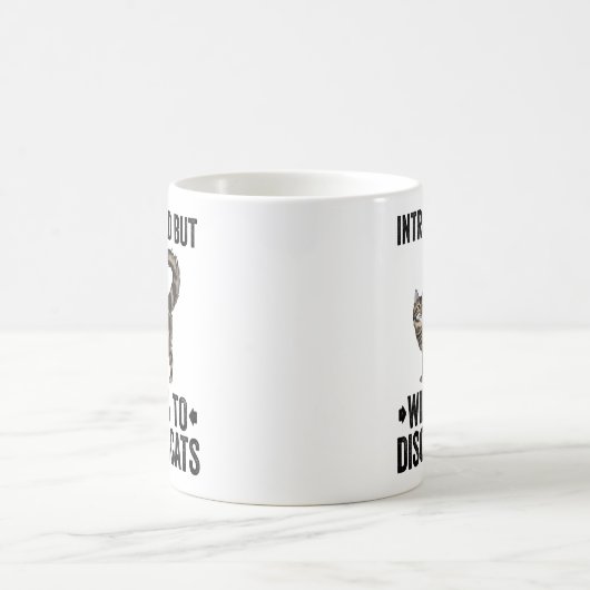 eingeführt, aber willens, Katzen zu diskutieren Ma Kaffeetasse (Mittel)
