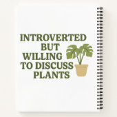 eingeführt, aber willens, Pflanze zu diskutieren - Notizblock (Rückseite)