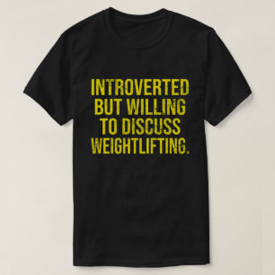 eingeführt, aber willens, über das Schwergewicht z T-Shirt