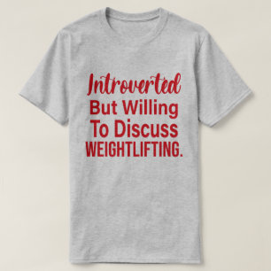 eingeführt, aber willens, über das Schwergewicht z T-Shirt