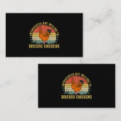 eingeführt, aber willens, über Hühner Funny zu dis Visitenkarte (Vorne/Hinten)