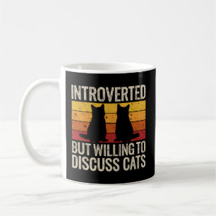 eingeführt, aber willens, über Katzen zu diskutier Kaffeetasse