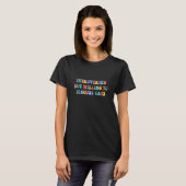 eingeführt, aber willens, über Katzen zu diskutier T-Shirt (Vorne ganz)