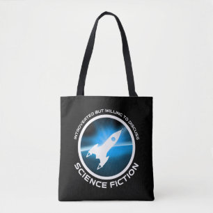 eingeführt, aber willens, über Science Fiction zu  Tasche