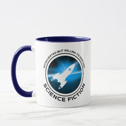 eingeführt, aber willens, über Science Fiction zu  Tasse (Links)