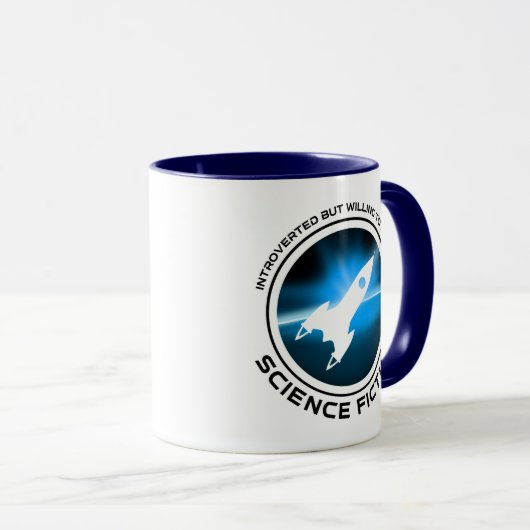 eingeführt, aber willens, über Science Fiction zu Tasse (VorderseiteRechts)