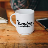 Eingeführt Neuer Opa Datum Typografie Tasse