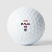 Eingegeben - Name/ Initiale Golfball (Vorderseite)