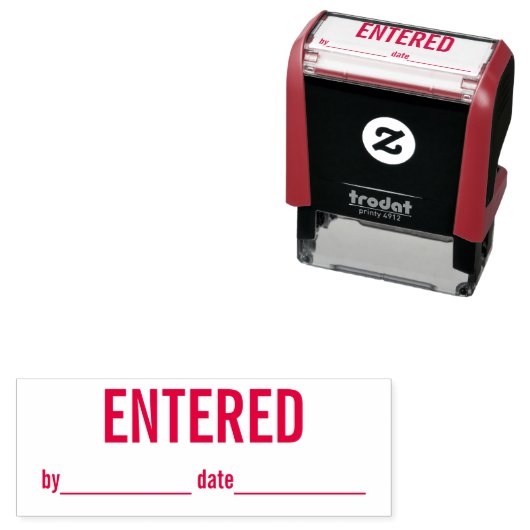 EINGEGEBENE Unterschrift und Datumsbuchhaltung Permastempel (Beispiel)
