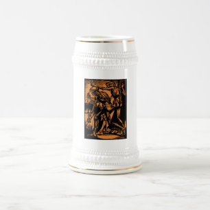 Eingegrabene Schrecken toter Bergleute zu Hallowee Bierglas