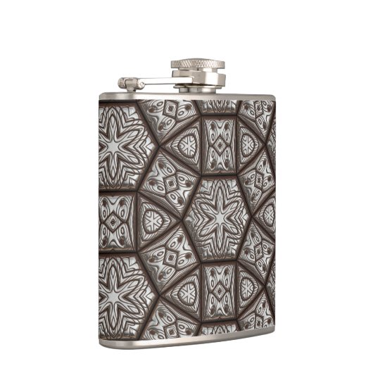 Eingegrabener 1 gewundener Kolben Flachmann (Rechts)