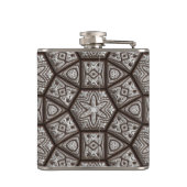 Eingegrabener 1 gewundener Kolben Flachmann (Rückseite)