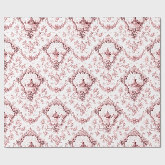 Eingegrabter Florentiner mit Windmühle und Boote-R Geschenkpapier (Flach)