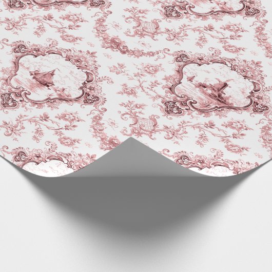 Eingegrabter Florentiner mit Windmühle und Boote-R Geschenkpapier (Ecke)