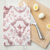 Eingegrabter Florentiner mit Windmühle und Boote-R Geschirrtuch (Viertel Falte)