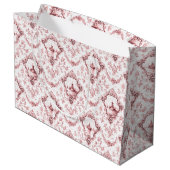 Eingegrabter Florentiner mit Windmühle und Boote-R Große Geschenktüte (Rückseite Schrägansicht)