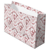 Eingegrabter Florentiner mit Windmühle und Boote-R Große Geschenktüte (Vorderseite Schrägansicht)