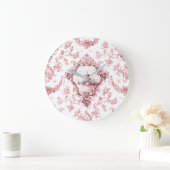 Eingegrabter Florentiner mit Windmühle und Boote-R Große Wanduhr (Zuhause)