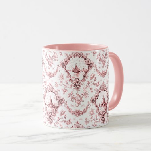 Eingegrabter Florentiner mit Windmühle und Boote-R Tasse (VorderseiteRechts)