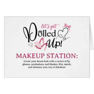 Eingeklappte Makeup-Station