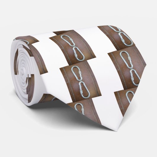 Eingeklemmt: Design der Stahlkarabiner-Verriegelun Krawatte (Gerollt)