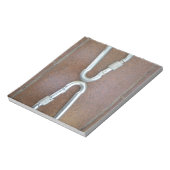 Eingeklemmt: Design der Stahlkarabiner-Verriegelun Notizblock (Rotiert)