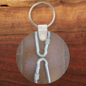 Eingeklemmt: Design der Stahlkarabiner-Verriegelun Schlüsselanhänger (Vorderseite)