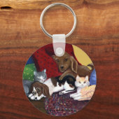 eingeklemmt schlüsselanhänger (Vorderseite)