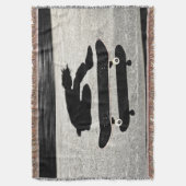 eingeklemmte Skateboard-Wurfdecke Decke (Vorderseite Vertikal)