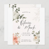 Eingeladen in die Widding Einladung (Vorne/Hinten)