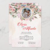 Eingeladen in die Widding Einladung (Vorne/Hinten)