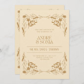 Eingeladen in die Widding Einladung (Vorne/Hinten)