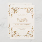 Eingeladen in die Widding Einladung (Vorne/Hinten)