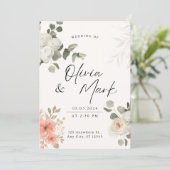 Eingeladen in die Widding Einladung (Stehend Vorderseite)