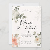 Eingeladen in die Widding Einladung (Rückseite)