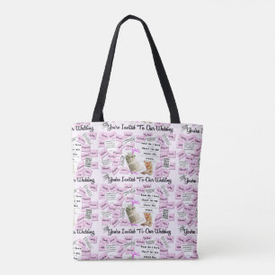 Eingeladen zu unserer Hochzeitsgeschenktasche für  Tasche