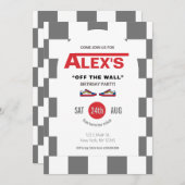 Eingeladene Geburtstagspartei des kontrollierten S Einladung (Vorne/Hinten)