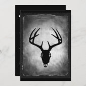 Eingeladene Hirschschädel ganz Cool Einladung (Vorne/Hinten)